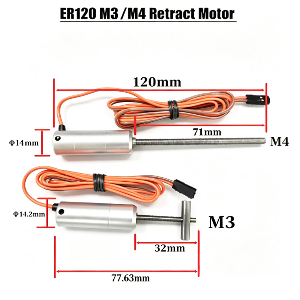 Jp Hobby-Rc - Motor Eléctrico Retráctil Completamente Metálico JP