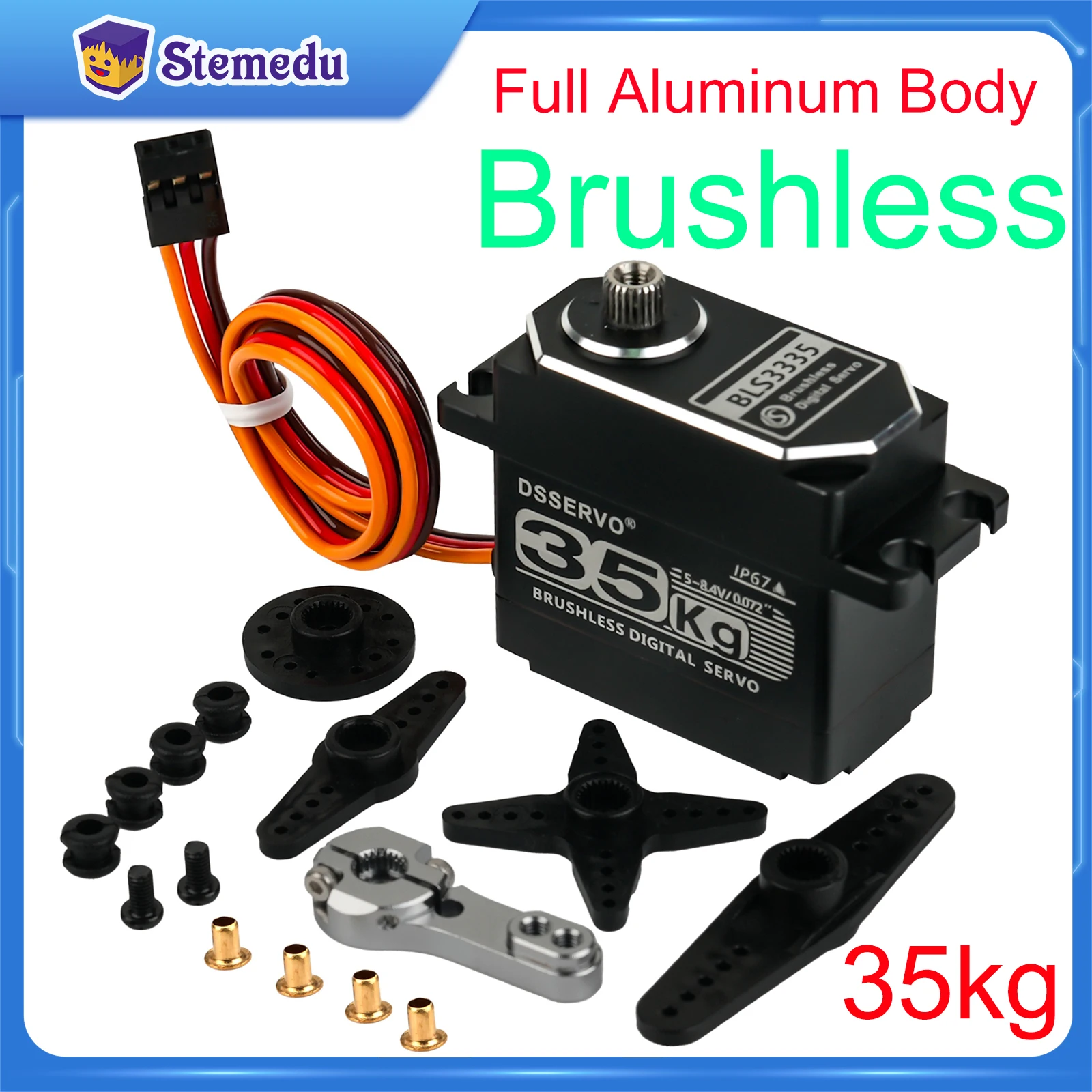 Rc Hobby Motors - Servomotor Digital BLS3335 de 35KG, alta