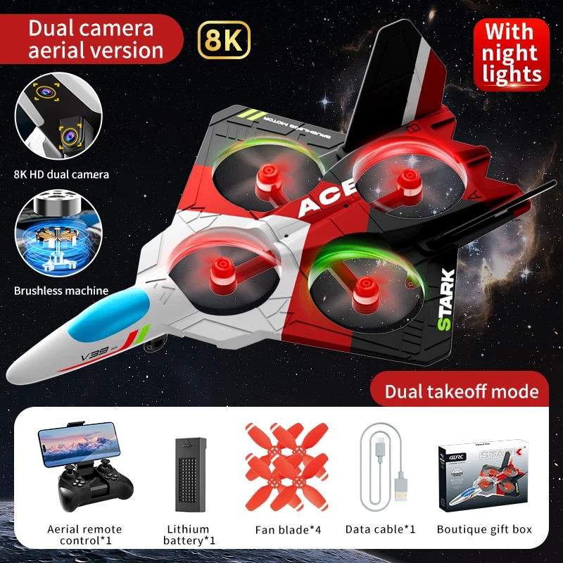 Rc Hobby Jet - Avión aerodinámico a Control remoto, 2,4G,