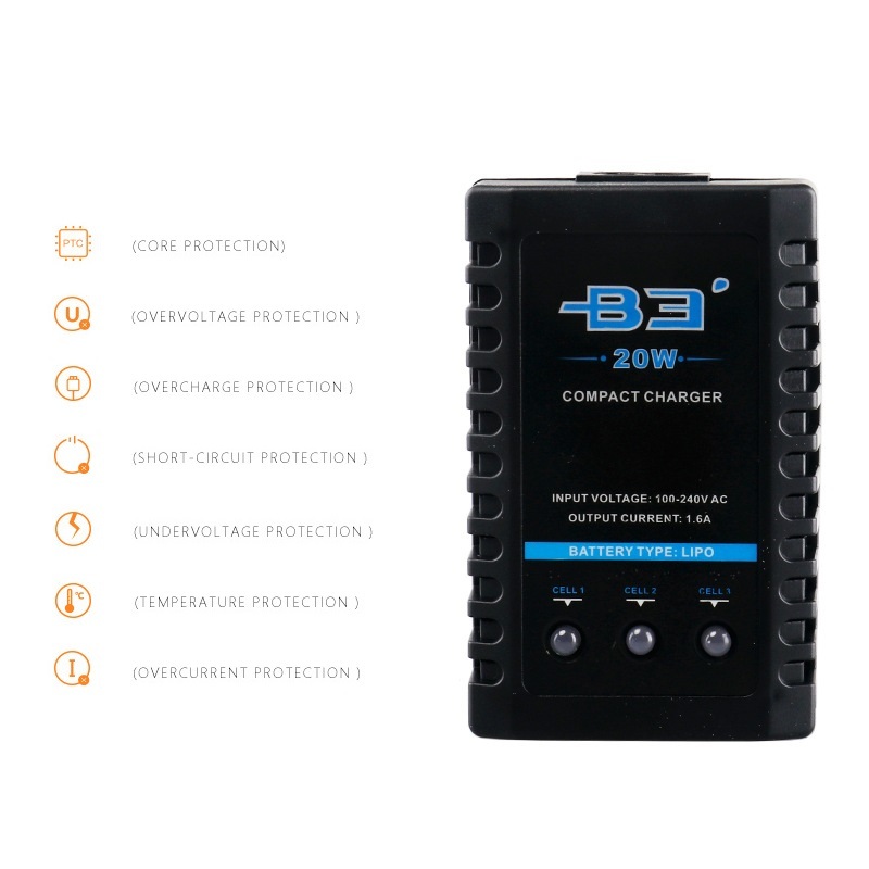 IMAX B3 PRO B3S 20W 1.6A carga - Rc Hobby Wholesale reseña y precio