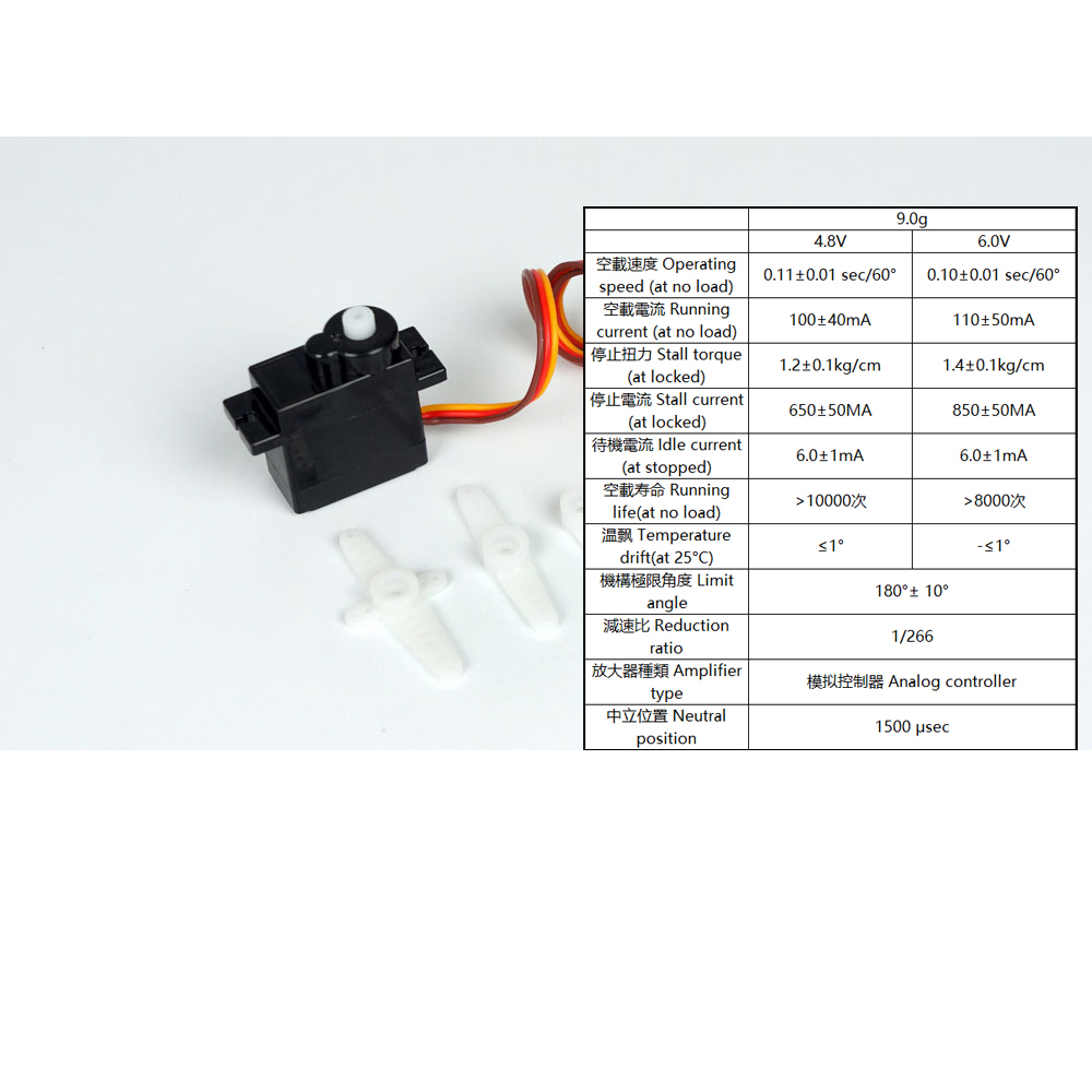 Servo DW Hobby x-servo 9g para - Rc Roc Hobby reseña y precio