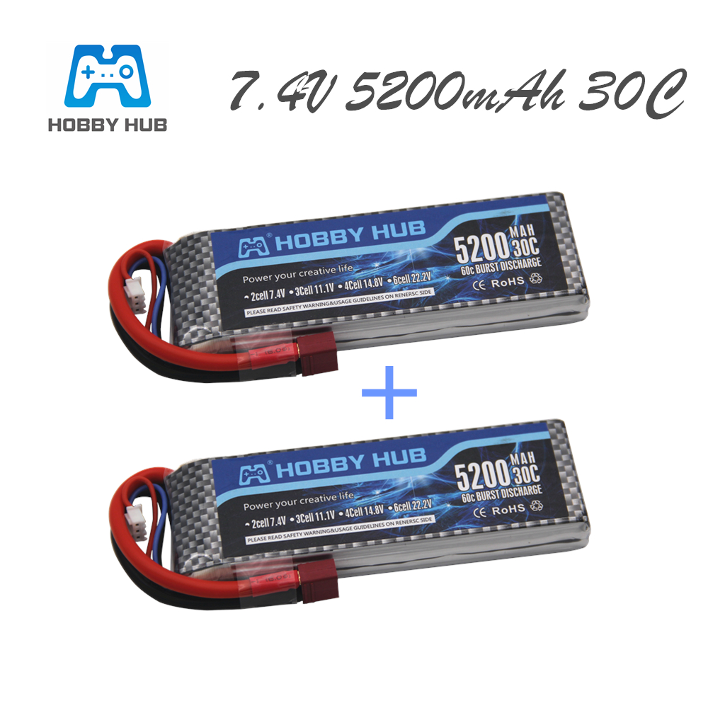 Batería Lipo de 7,4 V, 5200 mA - Rc Roc Hobby reseña y precio