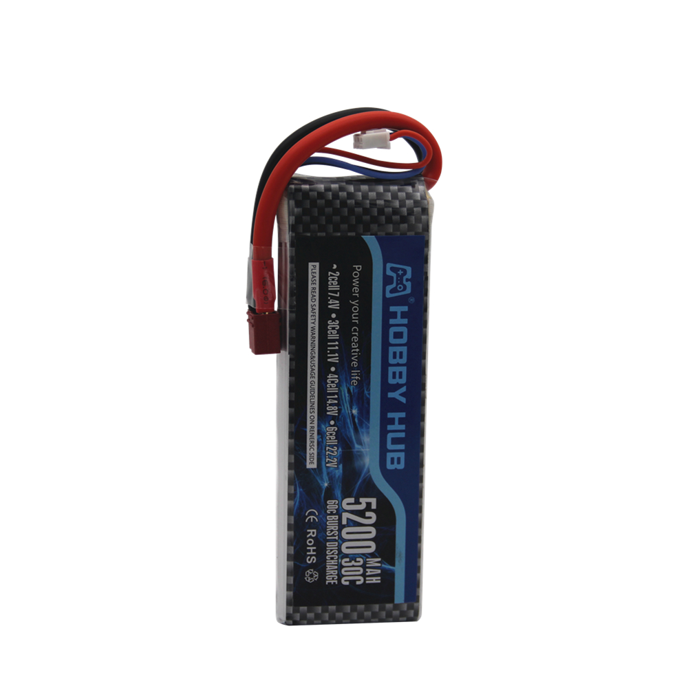 Batería Lipo de 7,4 V, 5200 mA - Rc Roc Hobby reseña y precio