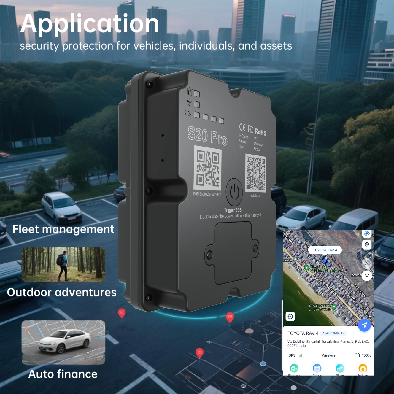 Rastreador GPS oculto 4G, disp - Rc Hobby Wholesale reseña y precio