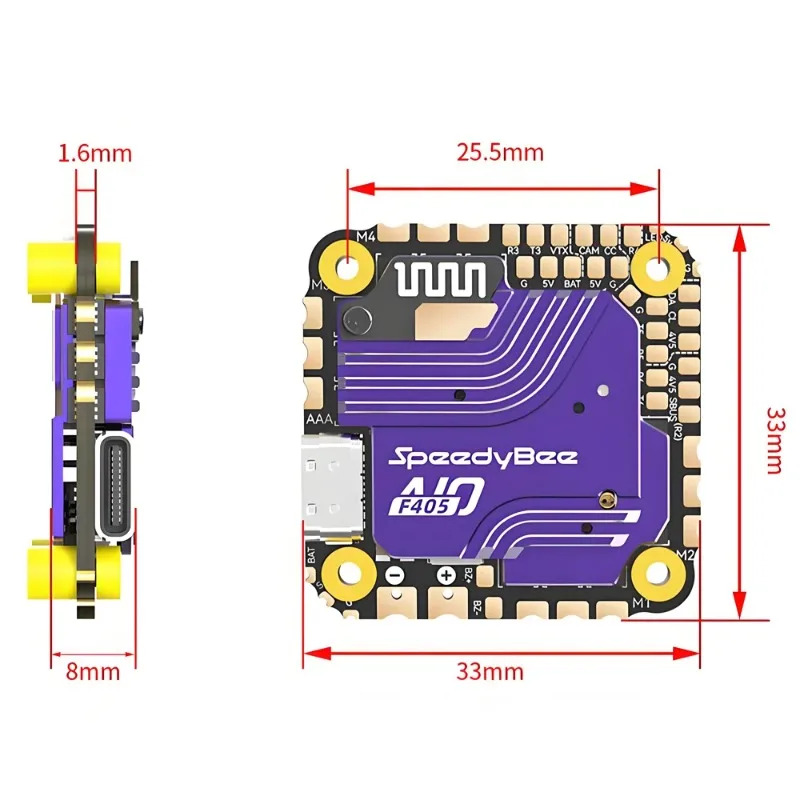 Controlador de Vuelo SpeedyBee - Fpv Racing Quadcopter reseña y precio