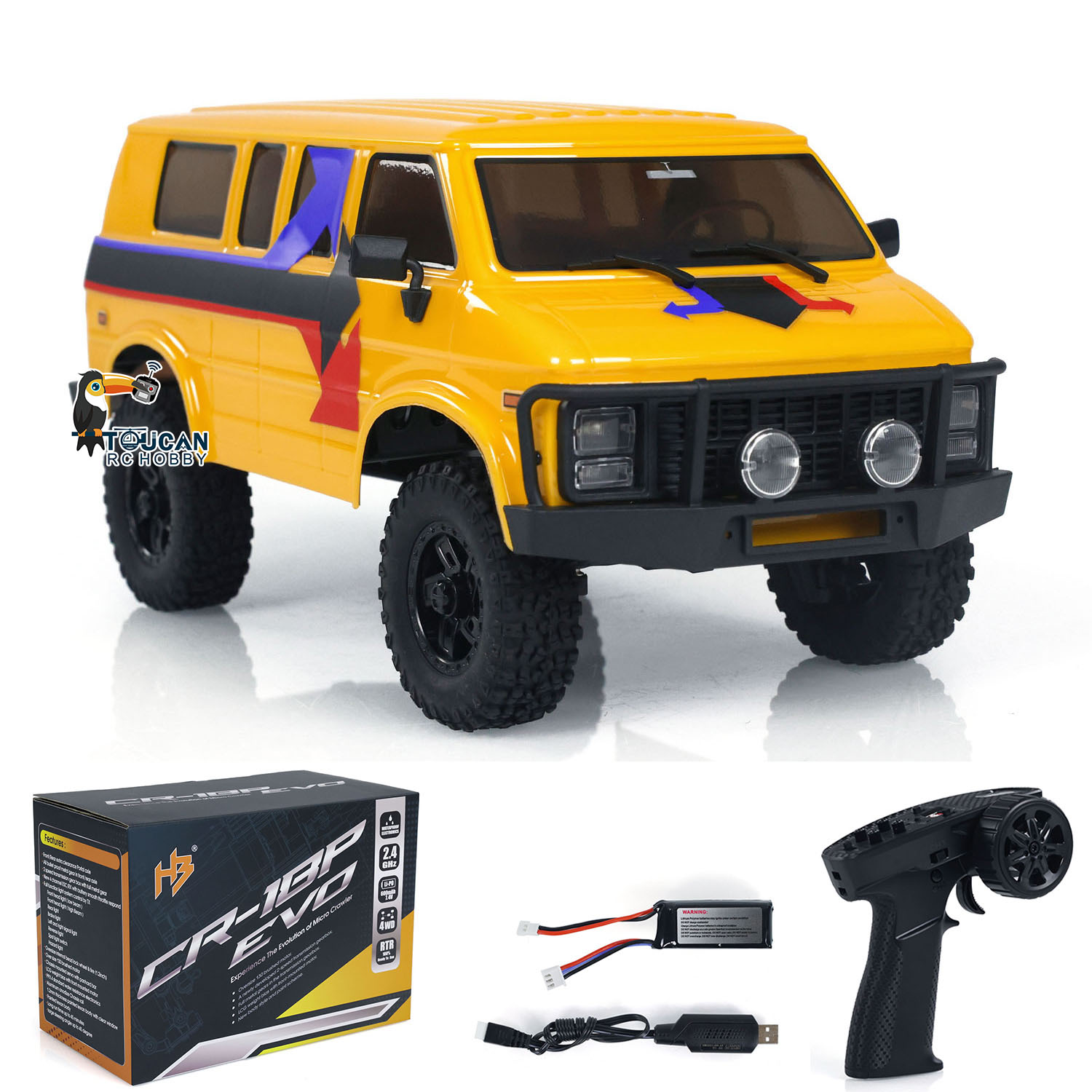1/18 Hobby Plus 4WD coche trep - Rc Roc Hobby reseña y precio