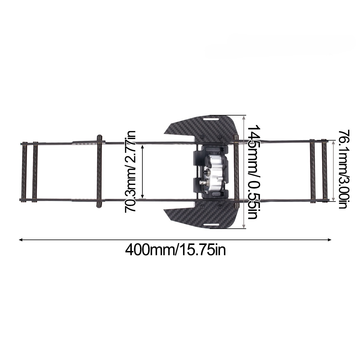 Kit de chasis LCG para 1/10 RC - Rc Hobby Center reseña y precio